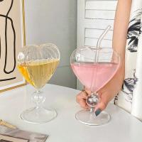 Copa de Vino en Forma de Corazón con Paja Ideal para Té, Cerveza, Jugo, Leche, Café Barra en Casa - details 4