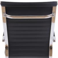 Silla De Oficina Amadora En Polipiel o Tela I Silla Ejecutiva con Ruedas y Reposabrazos I Silla De Escritorio, Color:marino claro, Material:Cuero Sintético - details 4
