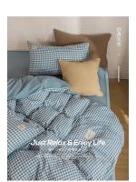 Juego de Ropa de Cama Nórdica 2 Dormitorios, Sábana, Edredón, Colcha 220x240, Fundas para Hogar de 90 a Cuadros - details 2