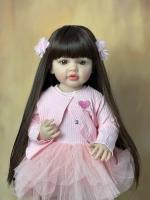 BZDOLL-Muñeca de bebé Reborn de 55 CM y 22 pulgadas, muñeco realista con soporte, cuerpo de silicona suave completo, Princesa, regalo de cumpleaños para niña - details 1
