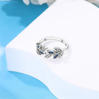 Anillo de Plata Esterlina 925 con Zirconia de Estrella de Copo de Nieve - details 10