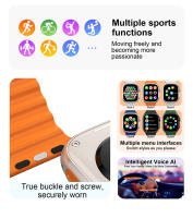 Reloj inteligente con pantalla HD de 2,3 pulgadas, dispositivo con 7 correas intercambiables y auriculares, Bluetooth, llamadas, música, juegos - details 2