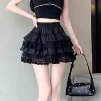 Falda tutú de encaje gótico elástico para mujer, enagua con detalle de malla negra, minifaldas sexys de tul, ropa para fiesta y discoteca, bailarina - details 8