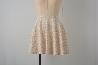 Falda corta con estampado Floral para mujer, falda de cintura alta con cremallera, color amarillo S, Verano - details 2