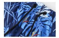 Bañador con estampado de plantas para hombre, pantalones cortos de playa, medio Panty, traje de baño de secado rápido, cintura elástica con cordón - details 6