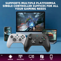 Mando inalámbrico G6 para juegos móviles, controlador trimodo Hall rocker/disparador, Joystick de seis ejes para NS Switch /PC/Android/IOS - details 3