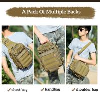 Bolso de pecho táctico Molle para hombre, bolsa de aparejos de pesca, Camping, senderismo, caza, eslinga, un solo hombro, bolso deportivo - details 2