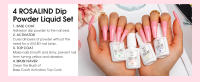 ROSALIND polvo acrílico de inmersión profesional, kit de líquido para hacer manicura, diseño de salón de uñas, 6 colores - details 5