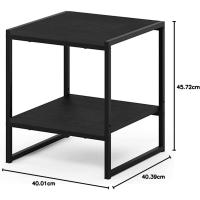Mesas de café, Metal, Nogal, 40 x 76,2 x 44,45 cm - details 14