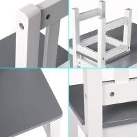 Asientos para Niños Mesa y 2 Sillas en Edad Preescolar Muebles para Niños 60x50x48cm - details 6