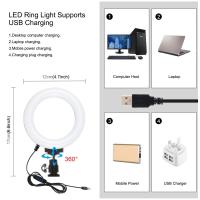 PULUZ 4 en 1 Vlogging Transmisión en vivo Smartphone Video Rig + Kits de luz LED para selfies con anillo de 4,7 pulgadas y 12 cm con micrófono + soporte para trípode + cabezal de trípode con zapata fría para iPhone, Galaxy, Huawei, Xiaomi, HTC, LG, Google - details 7