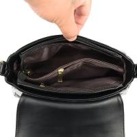 Bolso de hombro elegante con patrón de cocodrilo para mujer: correa suave, ajustable y desmontable, múltiples bolsillos, cierre de cremallera, negro, perfecto para salidas nocturnas, viajes, compras y regalos - details 4