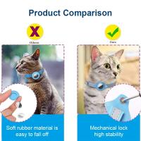Collar para Gato con Airtag Funda Protectora con Campana No GPS Reflectante Accesorios para Gatitos - details 4