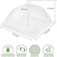 Cubierta de malla plegable para alimentos, paraguas antimosquitos, transpirable, accesorios de cocina - details 10