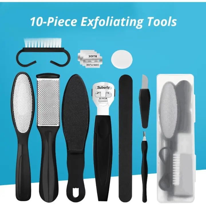 Kit de Herramientas de Pedicura Profesional 10 en 1 para el Cuidado de Pies. - 1