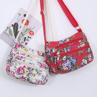 Bolso Cruzado de Lienzo con Estampado Floral Correa Ajustable, Cierre de Cremallera, Forro de Poliéster, Colores Mixtos, Mini Bolso de Hombro Casual para Mujeres Accesorio Casual - details 0