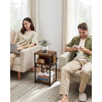 Mesa Adicional con Enchufe Mesita de Noche con 2 Tomas AC y 2 Puertos USB 30 x 34 x 58 cm - details 1