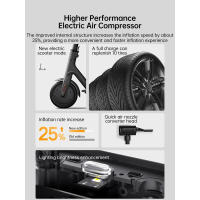 Compresor de aire eléctrico Xiaomi Mijia 2 puertos, universal, sensor de neumáticos, buscador de tesoros portátil para coche, bicicleta - details 1