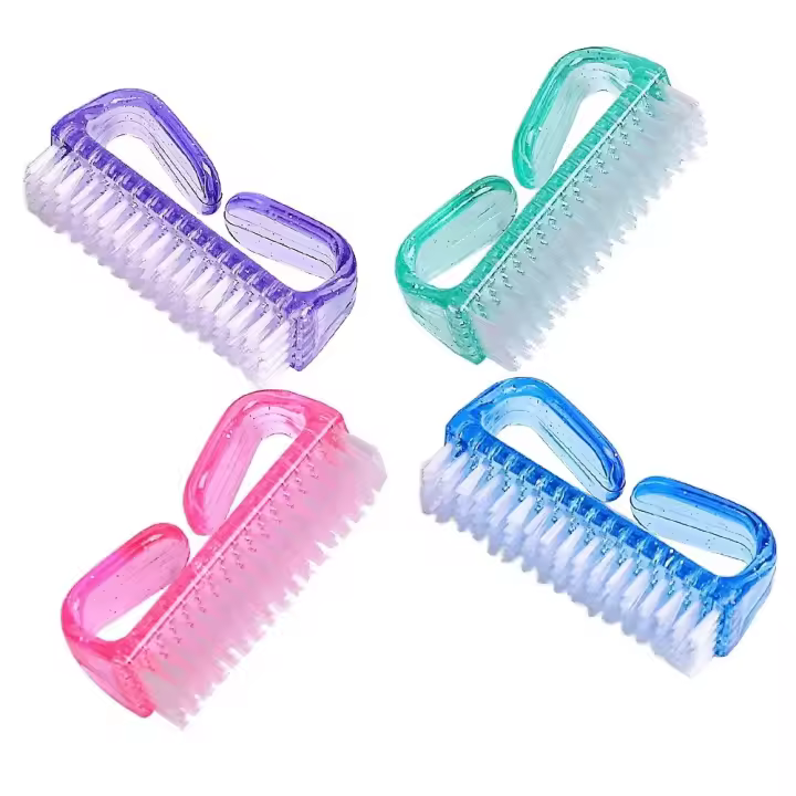 Brocha de Uñas de Acrílico para Manicura y Pedycura Set de Herramientas de Limpieza de Plástico Suave para Eliminar Polvo - 1