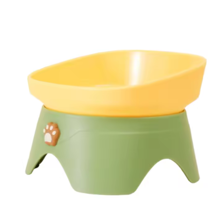 Cuenco inclinado de diseño creativo para gatos, cuenco multifuncional antiderrames para mascotas, cuenco portátil para comida para cachorros, alimentación para mascotas - 1