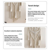 Tapiz Atrapasueños Boho de Macramé Arte Tejido a Mano con Algodón Orgánico - details 4