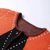 Cárdigan de punto Mohair de Color contrastante para mujer, suéteres informales sueltos de manga larga, prendas de punto nuevas a la moda para Otoño e Invierno 2024 - details 2