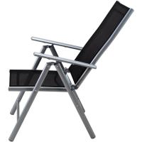 2X Sillas de Jardín Plegables Antracita Asiento Ligero Aluminio Silla Reclinable 8 Posiciones hasta 120Kg - details 20