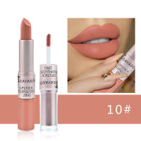 Matte Labial de Doble Cabeza Pasta de Frijol Mate Labial No Pegajoso Belleza Sin Desvanecer - details 16