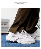 Nuevos zapatos deportivos informales transpirables para correr con suela gruesa de malla, zapatos deportivos de moda para correr y caminar para hombre - details 1