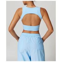 Chaleco de yoga sin mangas con cuello halter para mujer Chaleco deportivo ajustado con cuello halter - details 4