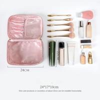 Bolsa de cosméticos pequeña de viaje portátil, bolsa de almacenamiento de cosméticos de franela, bolsa de cosméticos de cielo estrellado de gran capacidad para mujer - details 2