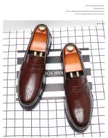 Zapatos de vestir informales de talla grande para hombre, nuevo diseño de boda Oxford, doble cuero - details 4