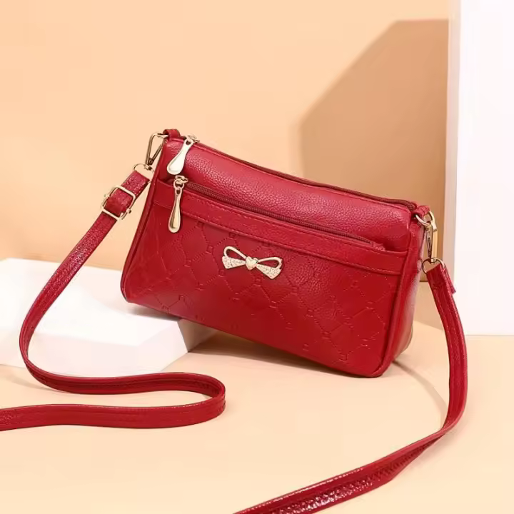 Bolso pequeño de piel sintética para mujer, bolso cruzado de alta calidad, a la moda - 1