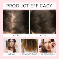 El spray de cuidado hidrata ligeramente el cabello, protege la cola del cabello, mejora la sequedad, las erupciones y la suavidad. - details 8