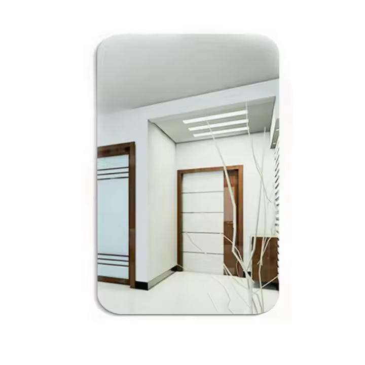 Pegatina de Espejo de Pared Extraíble 3D Diseño Ovalado Ideal para Baño Decoración del Hogar - 1