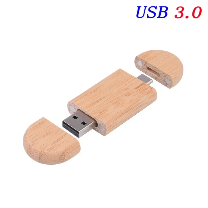 Drive de Flash USB 3.0 JASTER de 128GB Caja de Madera de Arce Creativa con Logotipo Personalizado - 1