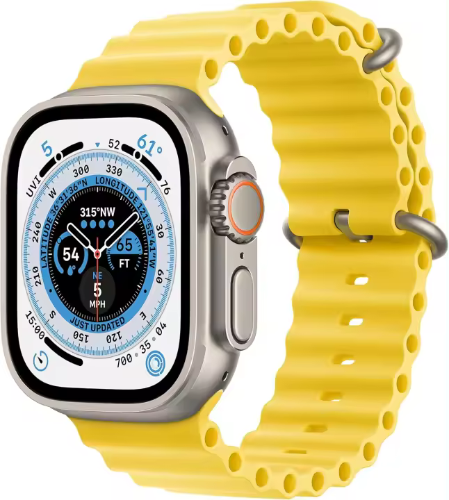 Apple Watch Ultra [GPS + Cellular 49 mm] Caja de titanio con correa Midnight Ocean, talla única (Premium renovado) - 1