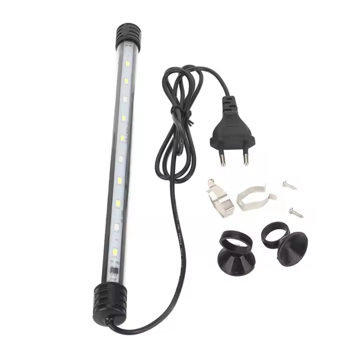 Luz LED para pecera, luz Anfibia de alto brillo para acuario, sumergible, ahorro de energía, con ventosas - 1