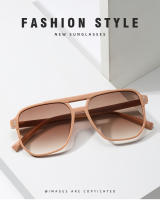 Gafas De Sol cuadradas Vintage para mujer, lentes De marca Retro con espejo, color negro y naranja, a la moda, colores dulces - details 1