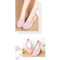 Zapatos de tela de suela suave para mujer, zapatos grandes de malla informales, deportivos, vulcanizados, tacones bajos, nuevos - details 4