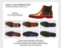 Cojín de cerdo cómodo y genuino de estilo moderno, azada hecha a mano de alta calidad, bota, cuero respirable para hombre Chelea - details 2