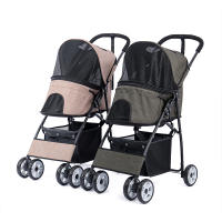 Carrito Plegable para Mascotas PAWZ Road de Acero Oxford con Ruedas Giratorias y Frenos para Perros y Gatos Material del Marco de Acero de Carbono - details 1