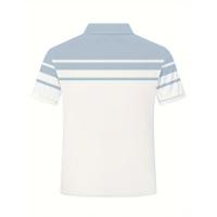 POLO con botones estampados a rayas de verano para hombre Polo deportivo - details 7
