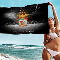 Club de fútbol b-benfica baño microfibra suave absorbente de agua transpirable para niñas niños toalla de playa decorativa de dibujos animados - details 12