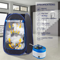 Sauna portátil de cuerpo completo para personas, tienda de Spa de Sauna de plegado rápido con Control remoto, vaporizador grande de 4 L - details 1