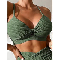 Bikini de cintura alta para mujer TRY JADE Sexy, acolchado con realce, estilo de bañador de primavera/verano - details 11