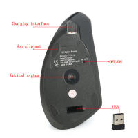 Ratón Inalámbrico Recargable Vertical 4800Dpi Silencioso Ergonómico con 6 Botones - details 5