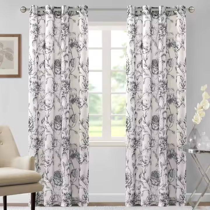 Cortinas de dormitorio,2 piezas,lino,con gafas,2 piezas,para patio,cocina,sala de estar - 1