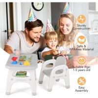pequeña para bebés, Conjunto y Silla Actividas para niños, Apto para 1-5 años (Gris) - details 6