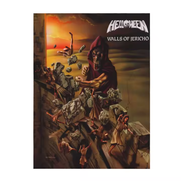 Manta de franela Helloween Walls Of Jericho para dormitorio, sofá, sofá - 1
